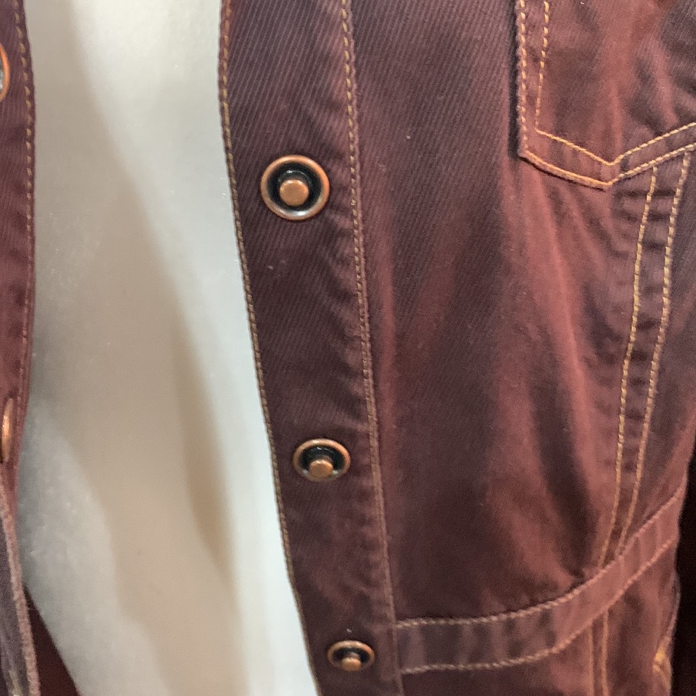 CAbi , Large, chocolate brown snap front jacket - Picture 7 of 10